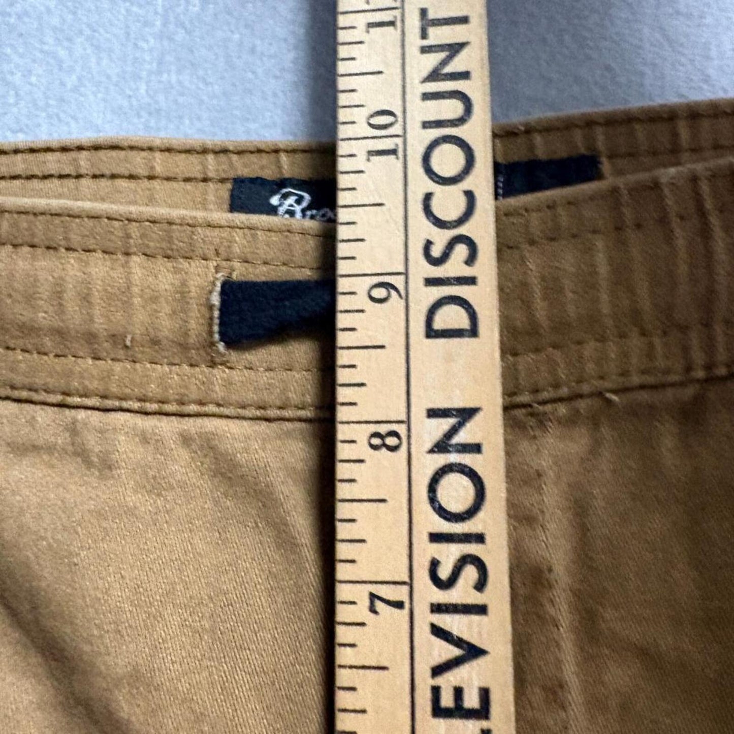 Brooklyn Cloth Jogger Pants Mens Large Brown Cotton Blend Elastic Waist Stretch