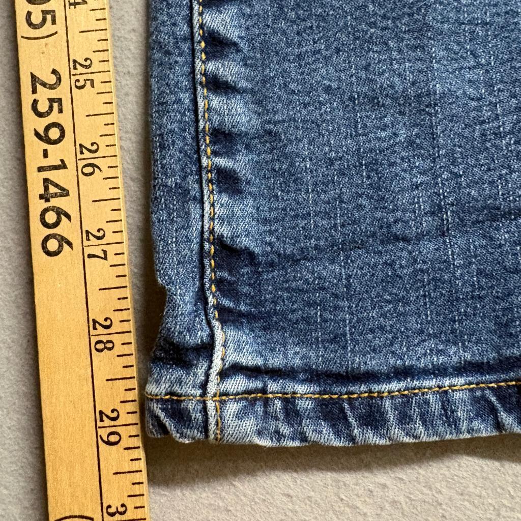 Levis 518 Superlow Bootcut Jeans Womens 7 JR S Blue Denim Stretch Low Rise