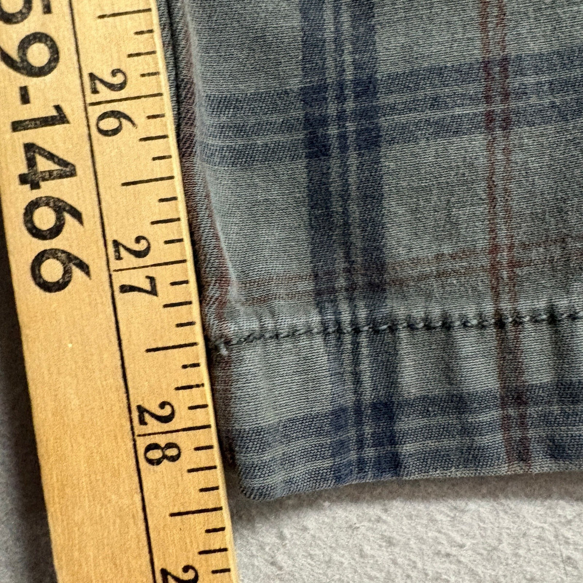 Pilcro and the Letterpress Plaid Pants Size 26 Gray Cotton Stretch Chino Cords