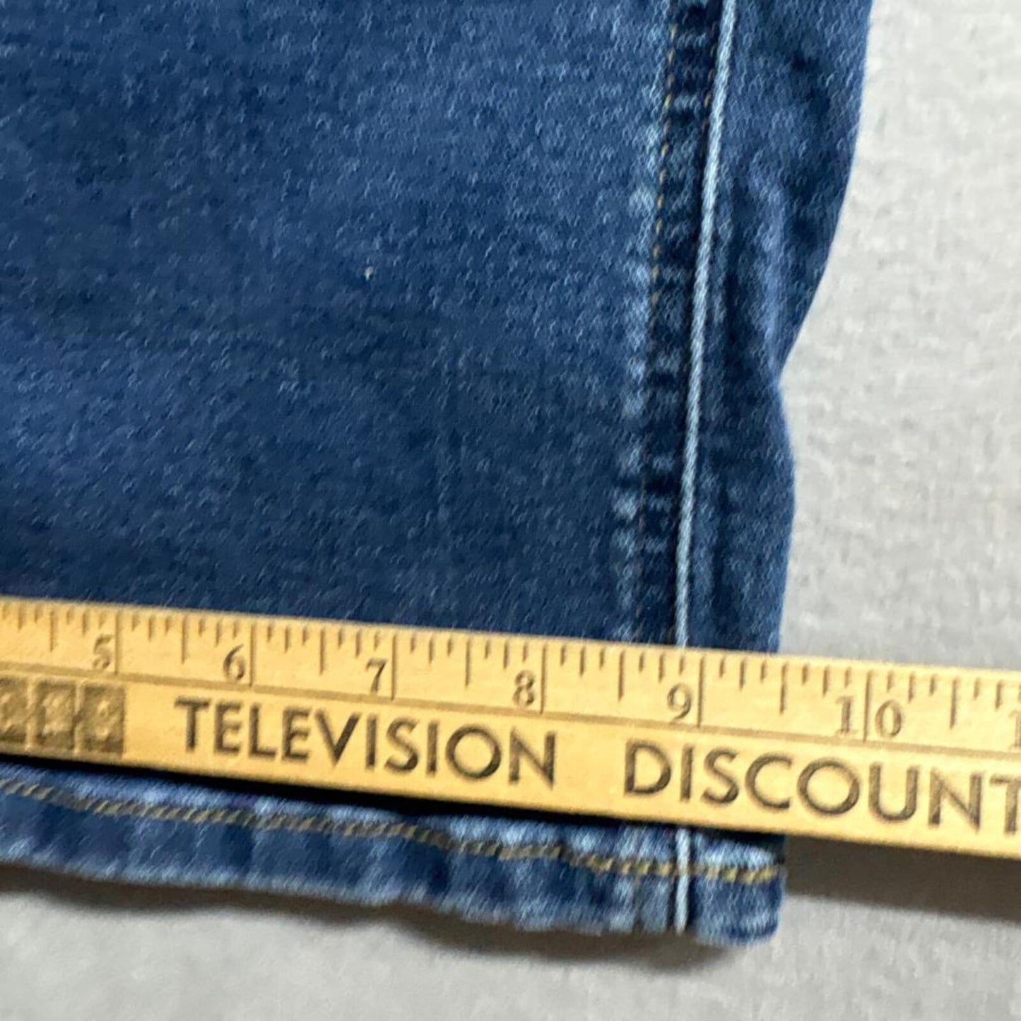 Sofia Jeans by Sofia Vergara Lana Relaxed Straight Crop Blue Denim Women's Size