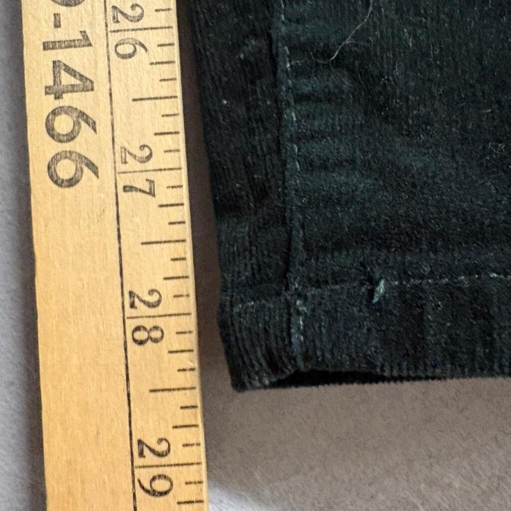 Well Worn Corduroy Pants Womens Size 6 Dark Green Skinny Five Pocket Stretch