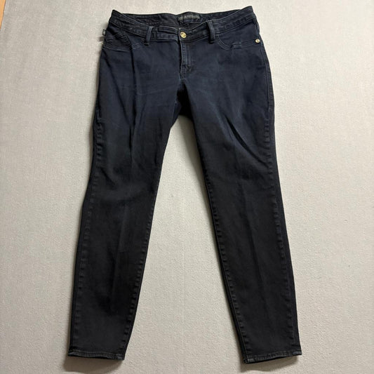 Rock and Republic Kashmiere Skinny Jeans Womens 18W Short Black Denim Stretch