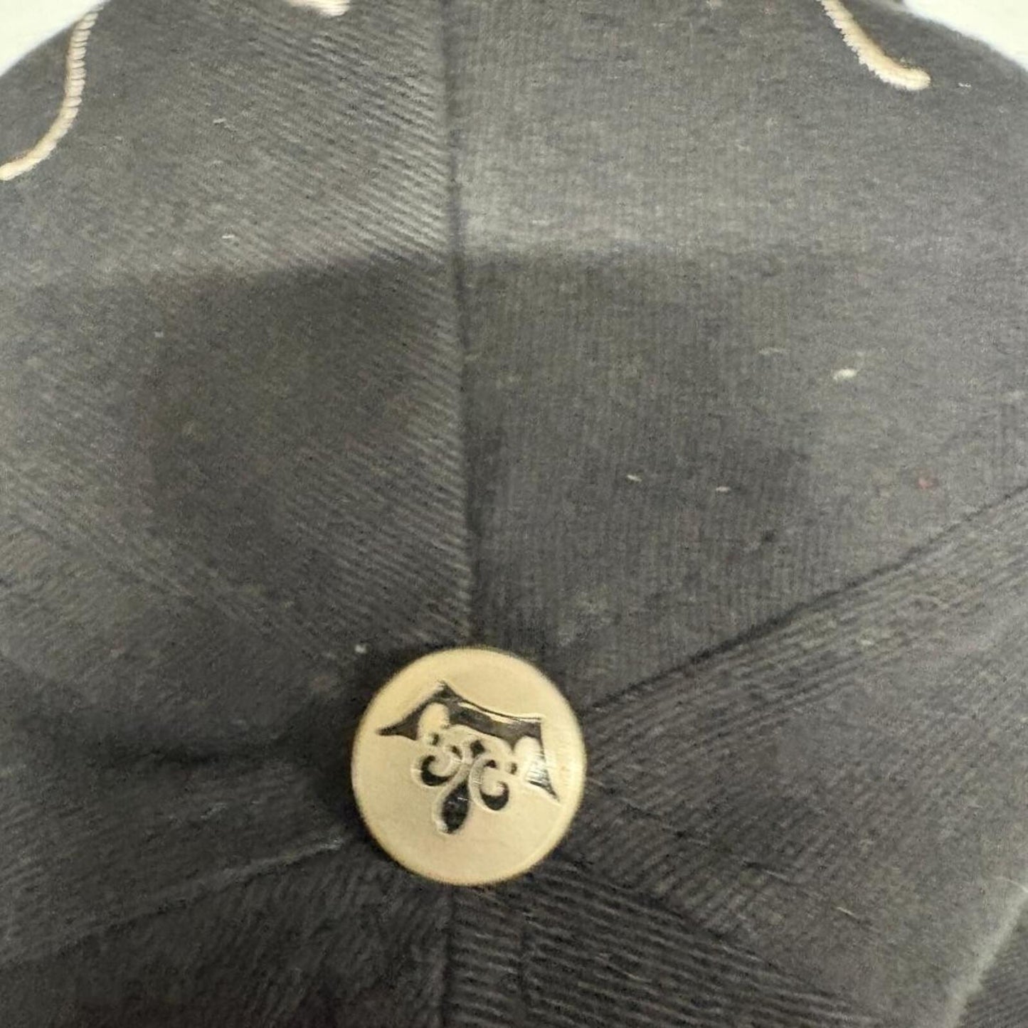 Classic Jolly Roger Womens Cross Rhinestone Baseball Cap Hat Black Adjustable
