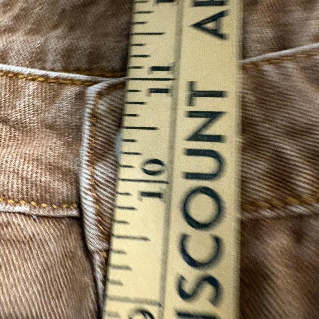 Unbranded Brown Distressed Raw Seam Wide Leg Jeans Womens Size L Y2K Grunge