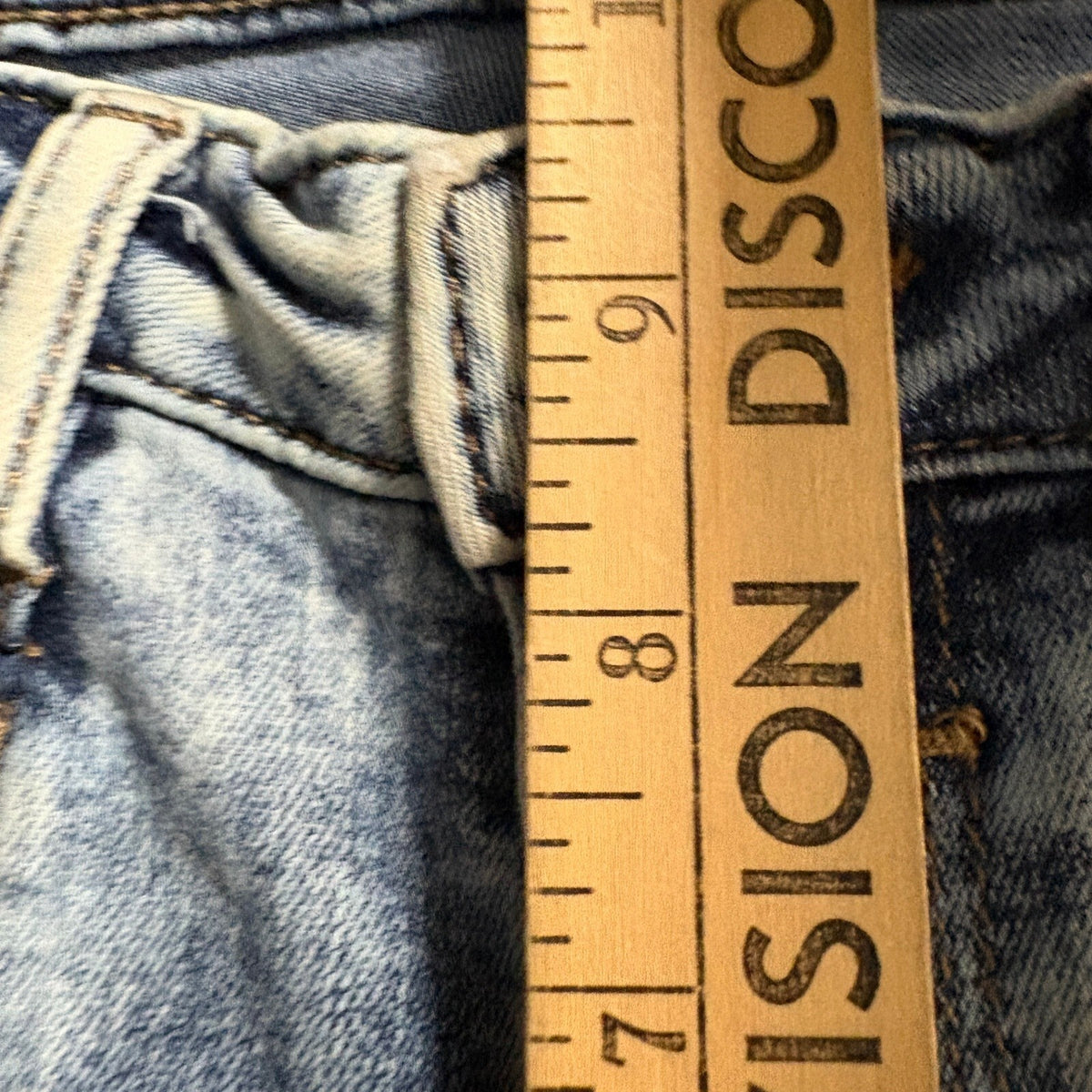 William Rast Highrise Crop Jeans Womens 29 Blue Acid Wash Distressed Frayed Hem