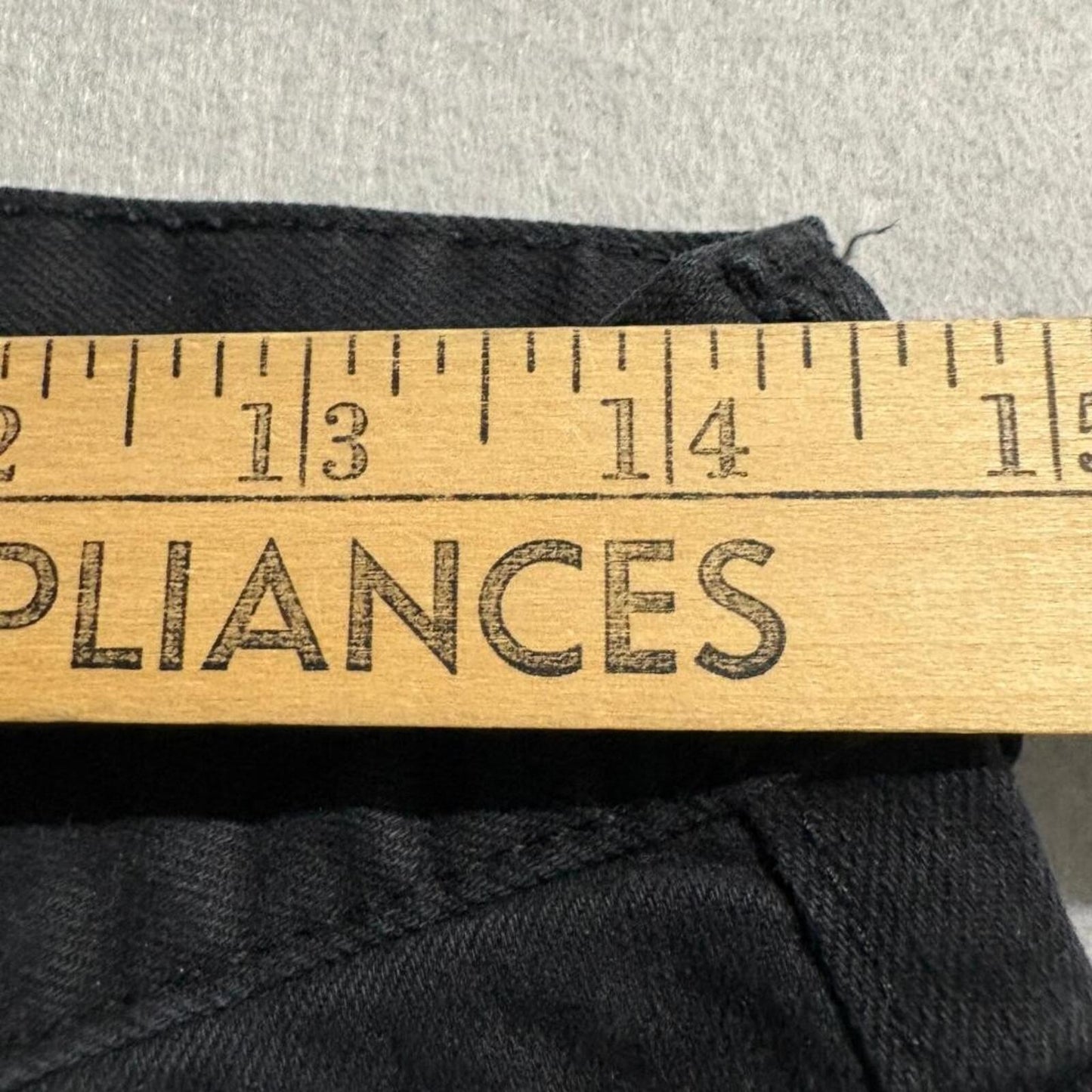 HM Mens Skinny Fit Jeans Size 31 Black Denim Stretch Pants 31x28