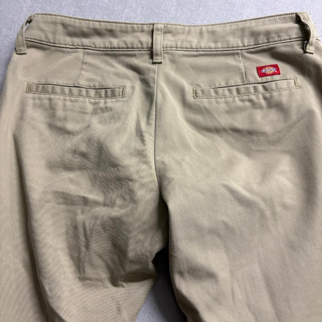 Dickies Girl Crafted for Women Skinny Chino Pants Beige Khaki Size 30x30 Stretch