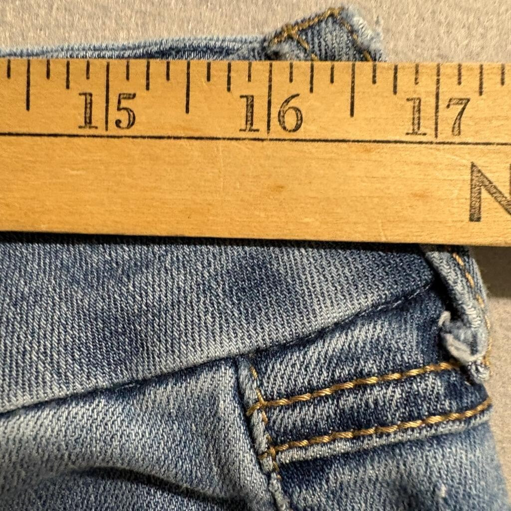 Seven7 Women's Skinny Jeans Size 12 Blue Denim Stretch Mid Rise Casual