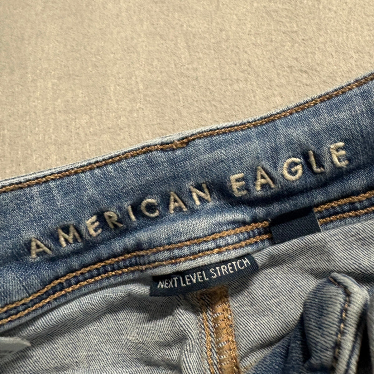 American Eagle Next Level Stretch Jeans Womens Size 2 Regular Blue Flare Denim