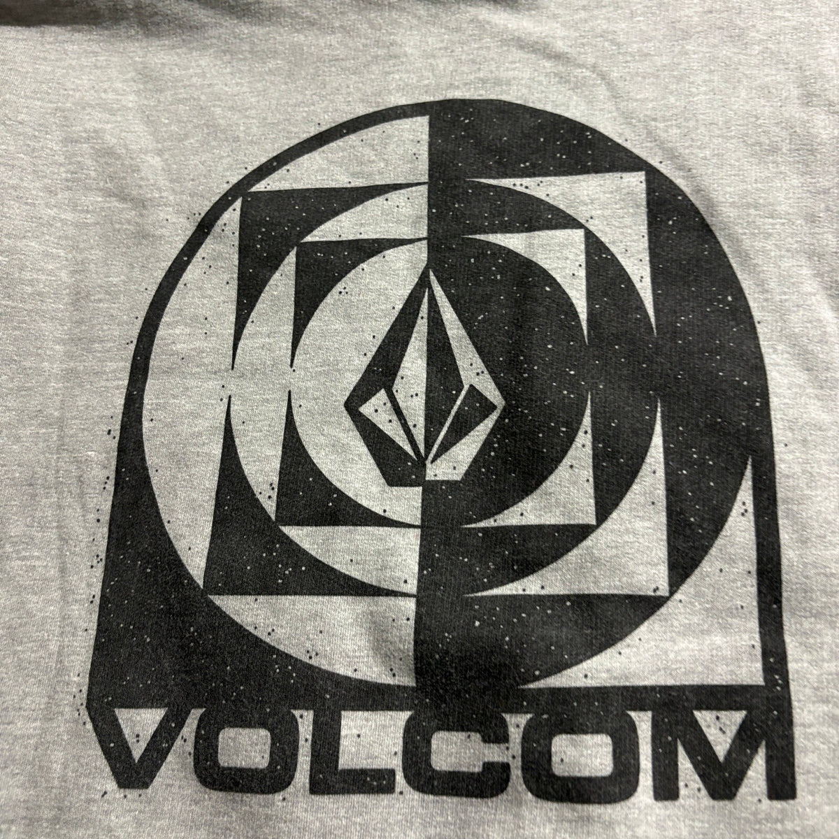 Volcom Mens XL Sweatshirt Gray Stone Graphic Crewneck Pullover Skate Sweater
