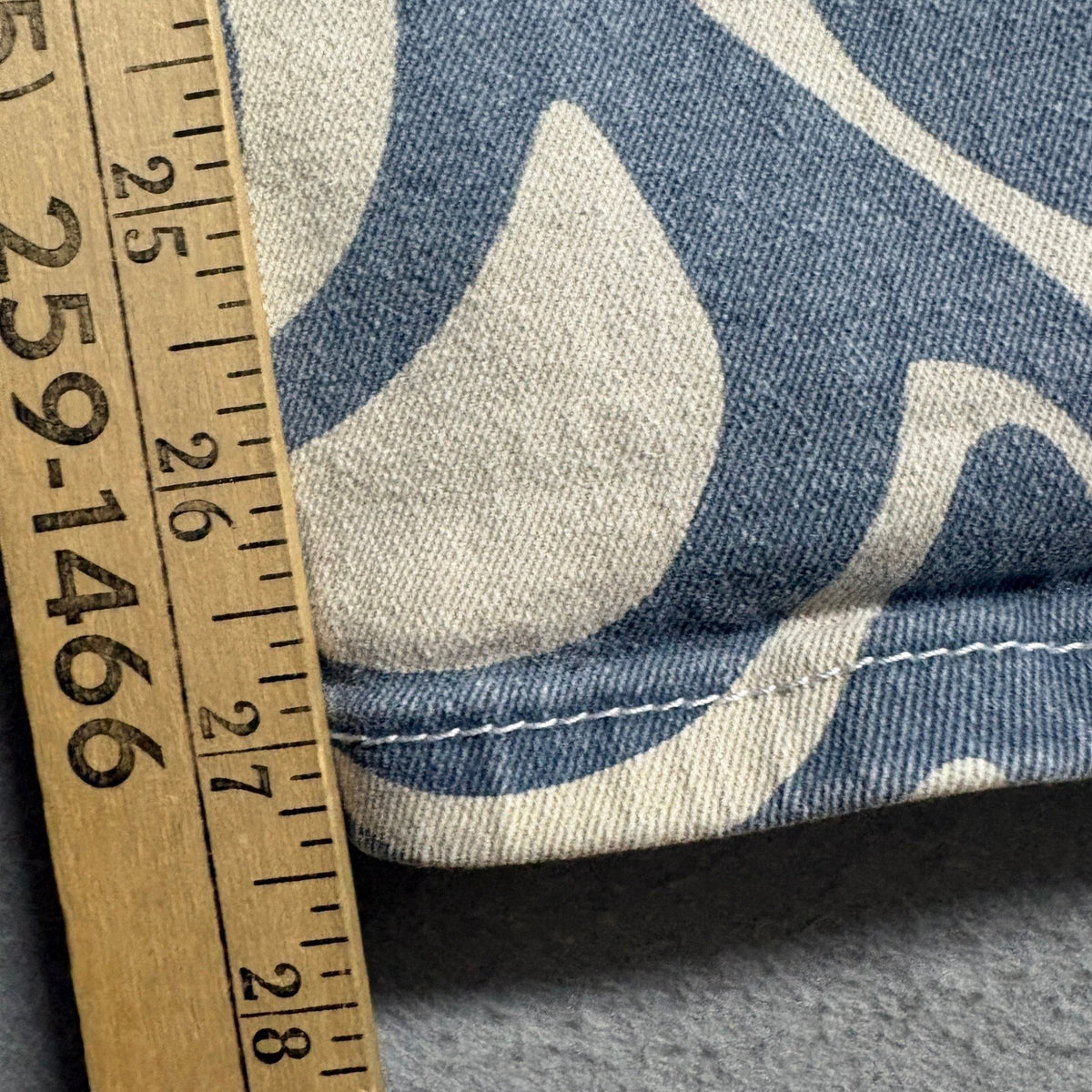 Rue21 Womens Swirl Print High Rise Wide Leg Jeans Size Large Blue Beige Y2K
