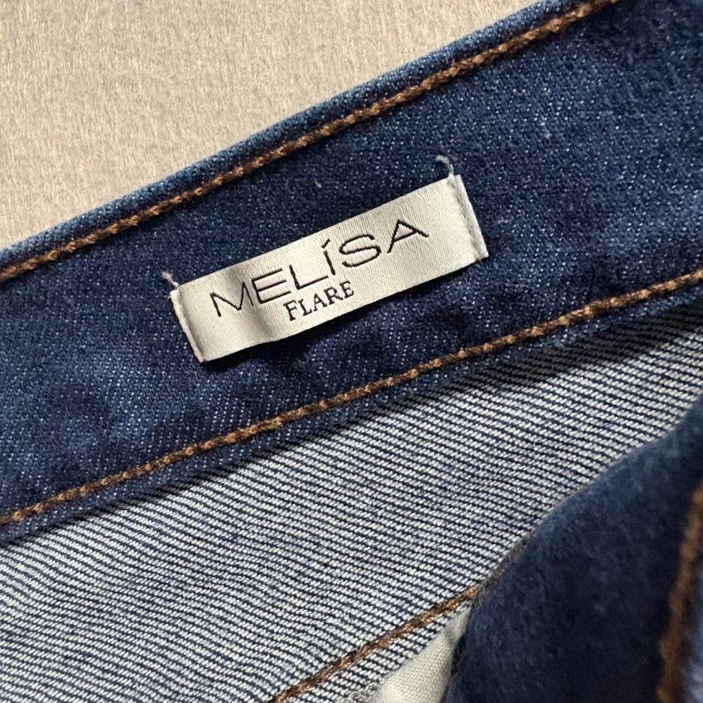 Sofia Jeans by Sofia Vergara Melisa Flare Jeans Womens Size 10 Dark Wash Blue