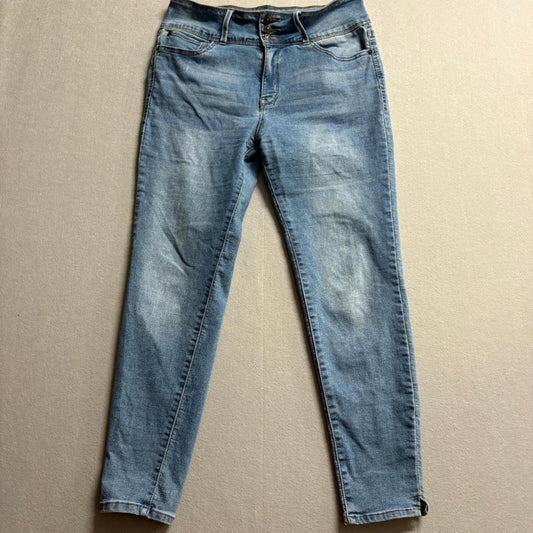 Curve Appeal High Rise Skinny Jeans Womens Size 12/31 Blue Denim Curve Creator