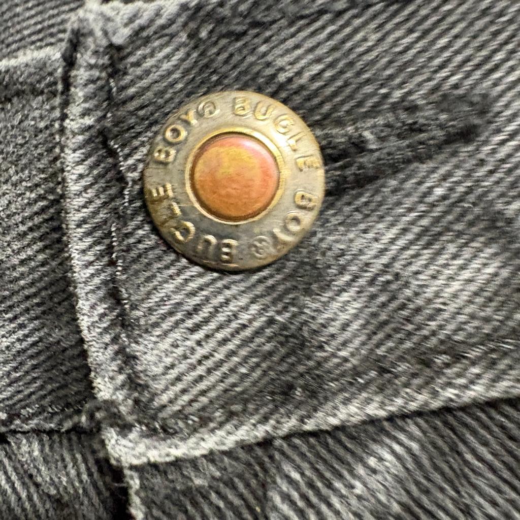 Vintage Bugle Boy Jeans Mens 30x30 Black Denim Gold Crest Series 90s