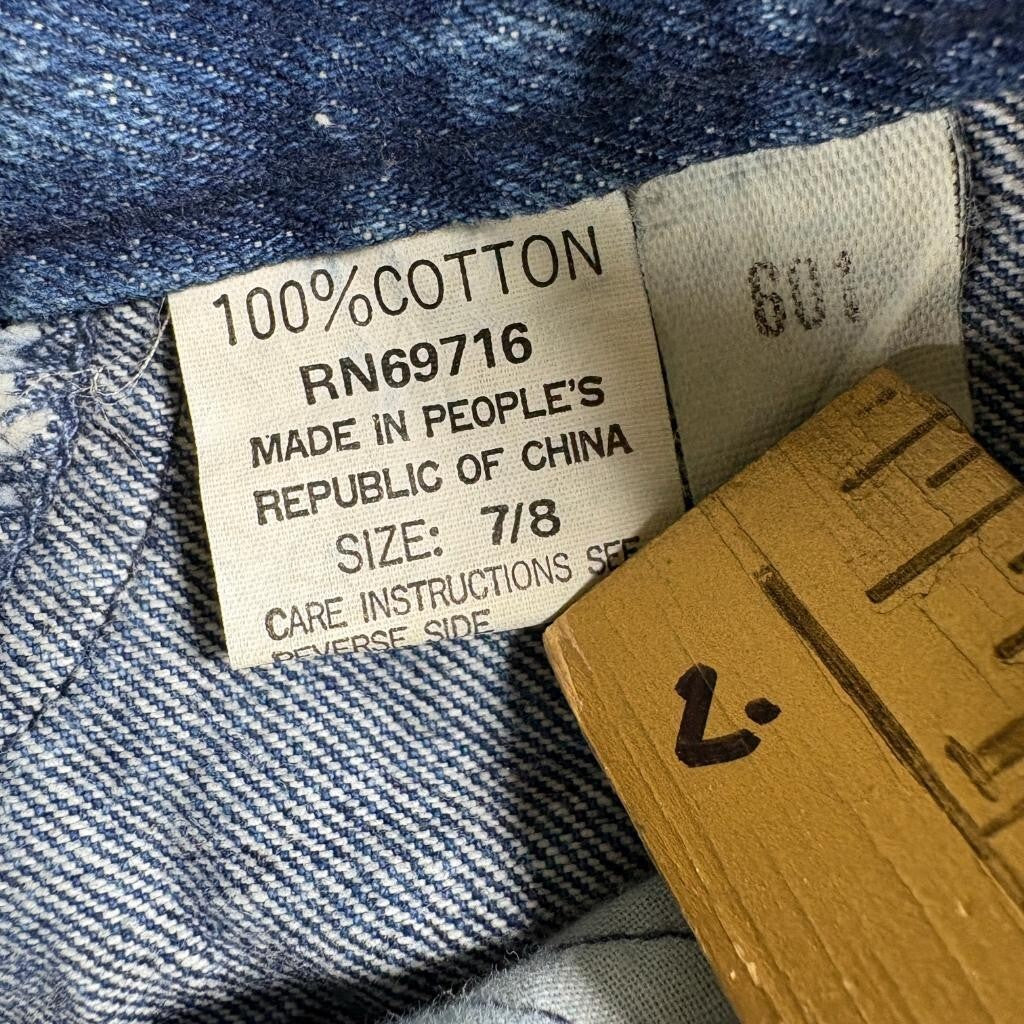 Vintage Jeanjer Jeans Womens 7/8 High Rise Western Yoke Tapered Leg Denim Blue