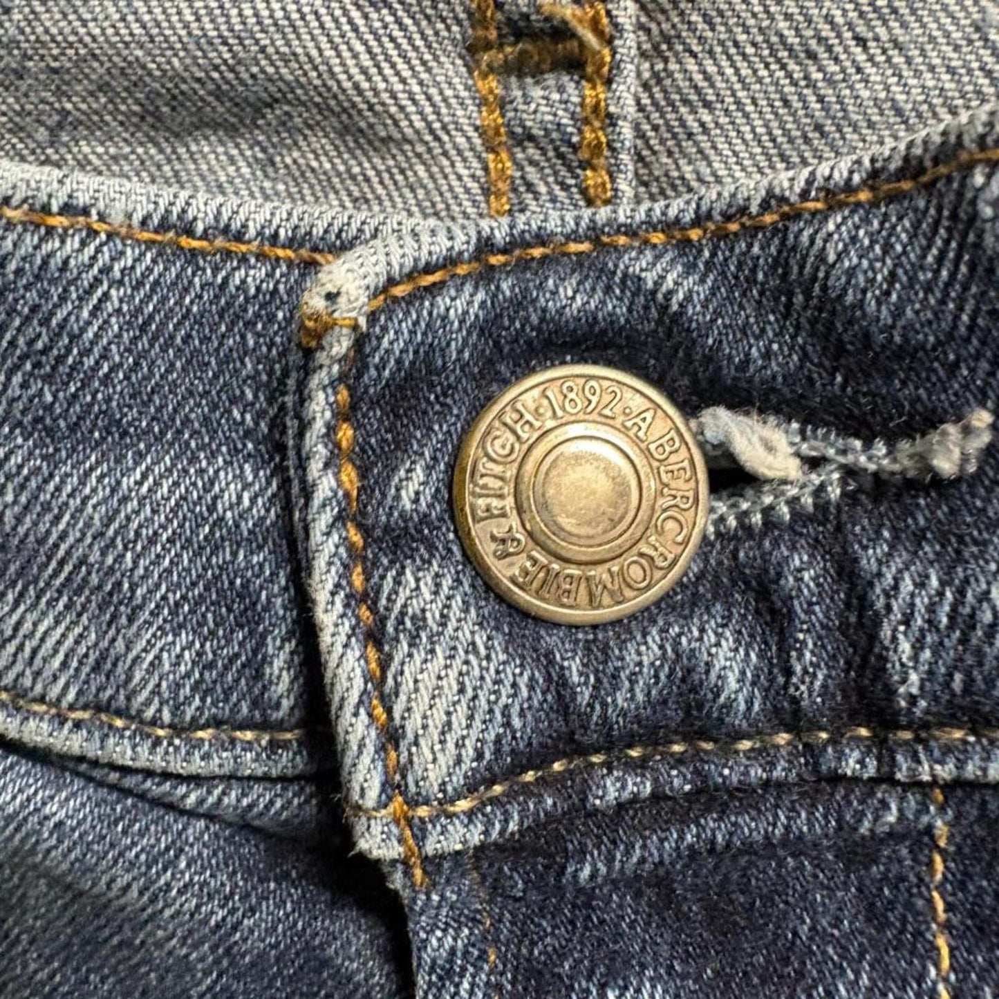 Abercrombie & Fitch Rustin Athletic Slim Jeans Mens 32x34 Blue Stretch Denim