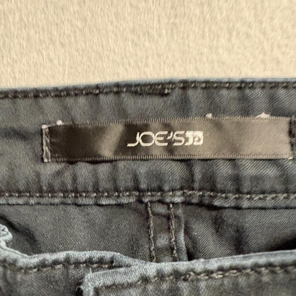 Joe's Jeans Womens 28 Black Skinny Jeans Multi Zip Pockets Stretch Denim