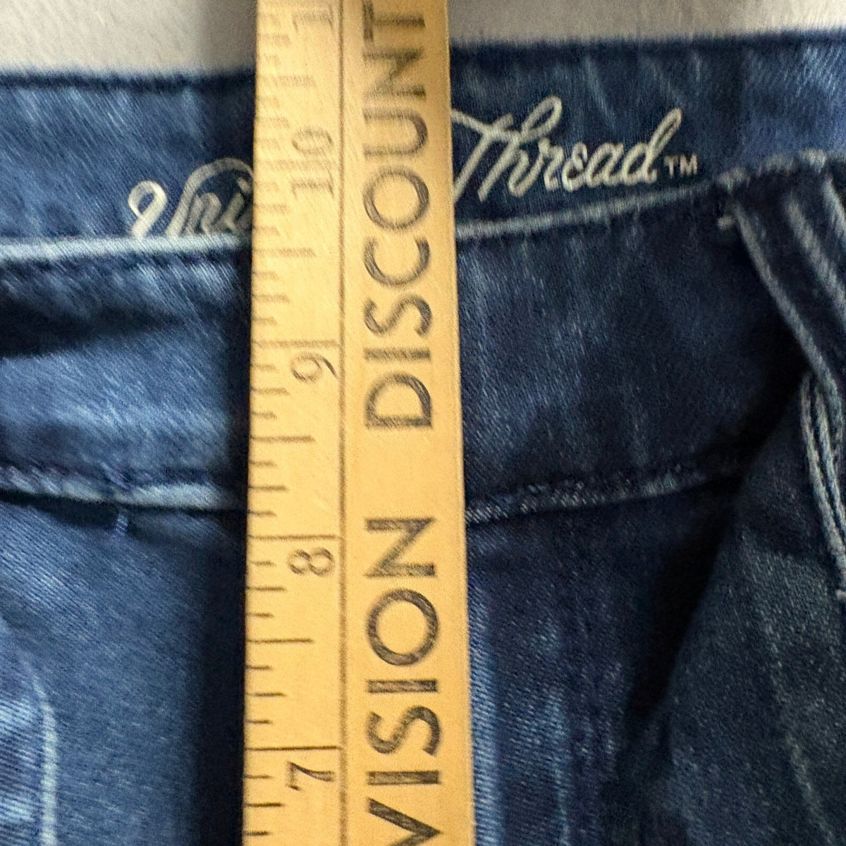 Universal Thread High Rise Wide Leg Crop Jeans Womens 4/27R Blue Denim Belted