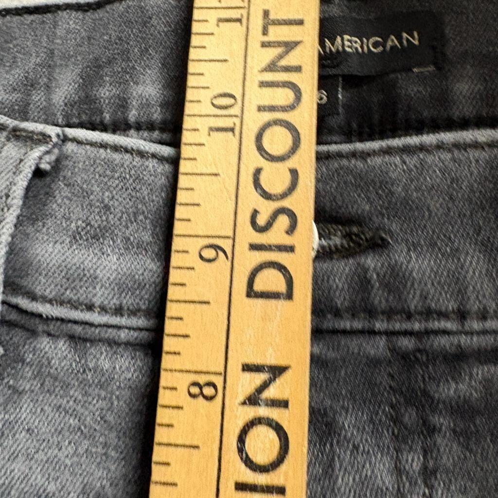 Modern American La Fayette Narrow Jeans Womens 26 Gray High Rise Slim Straight