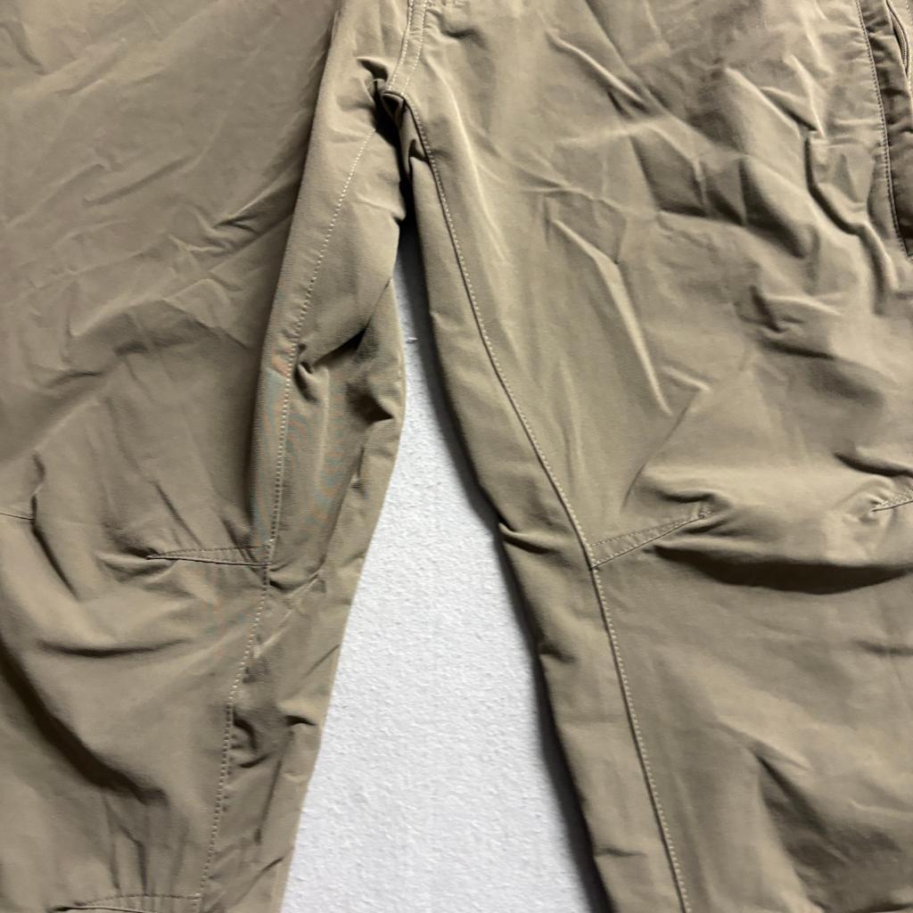 Swiss Tech Mens Utility Pants 32x30 Brown Nylon Spandex Stretch Hiking Outdoor