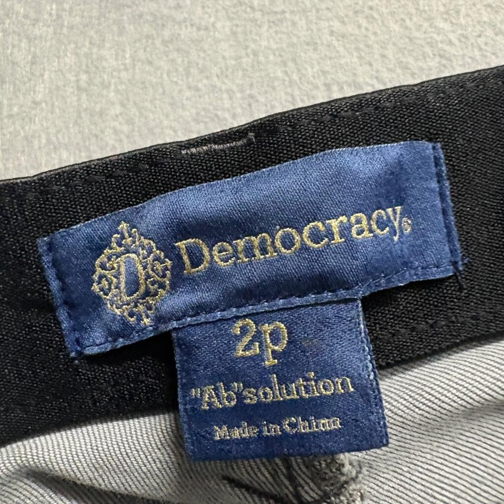 Democracy Ab Solution Skinny Jeans Womens 2P Gray Stretch Denim Ankle Pants