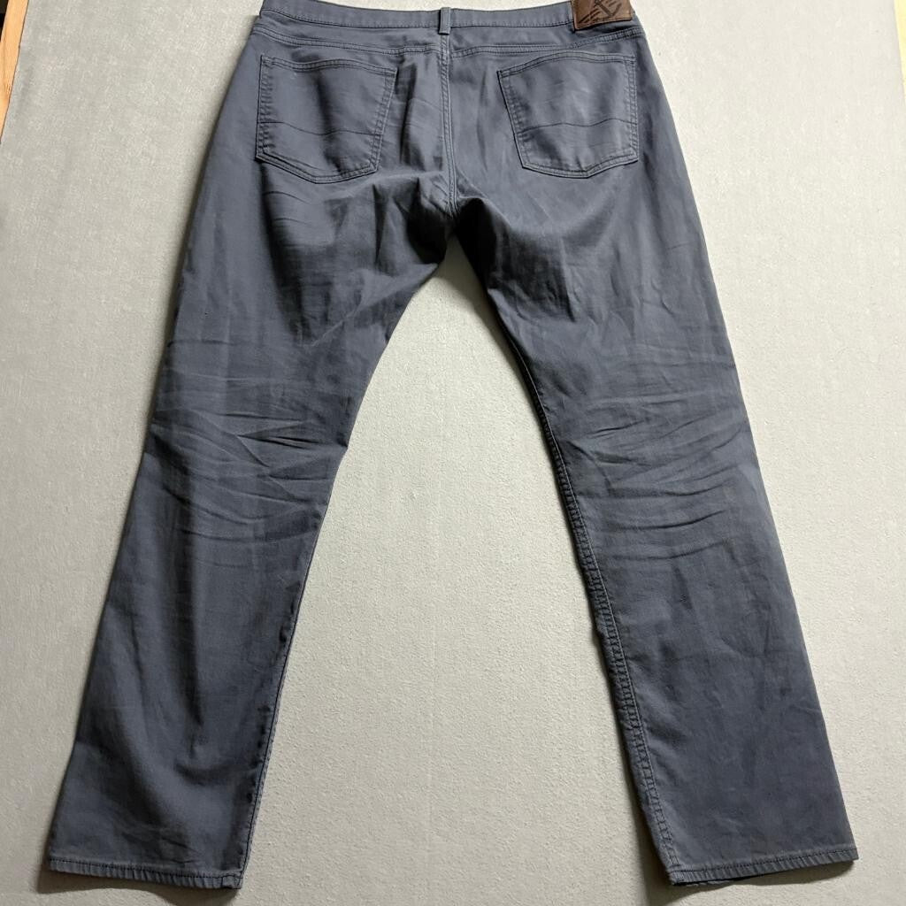 Dockers Straight Fit Pants Mens 36x32 Gray Cotton Blend Chino Casual