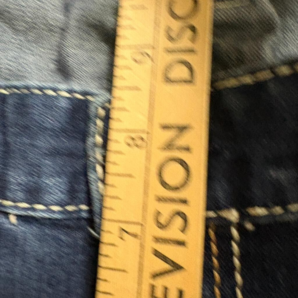 Ariya Jeans Womens 13/14 Tall Blue Bootcut Denim Thick Stitch Flap Pocket