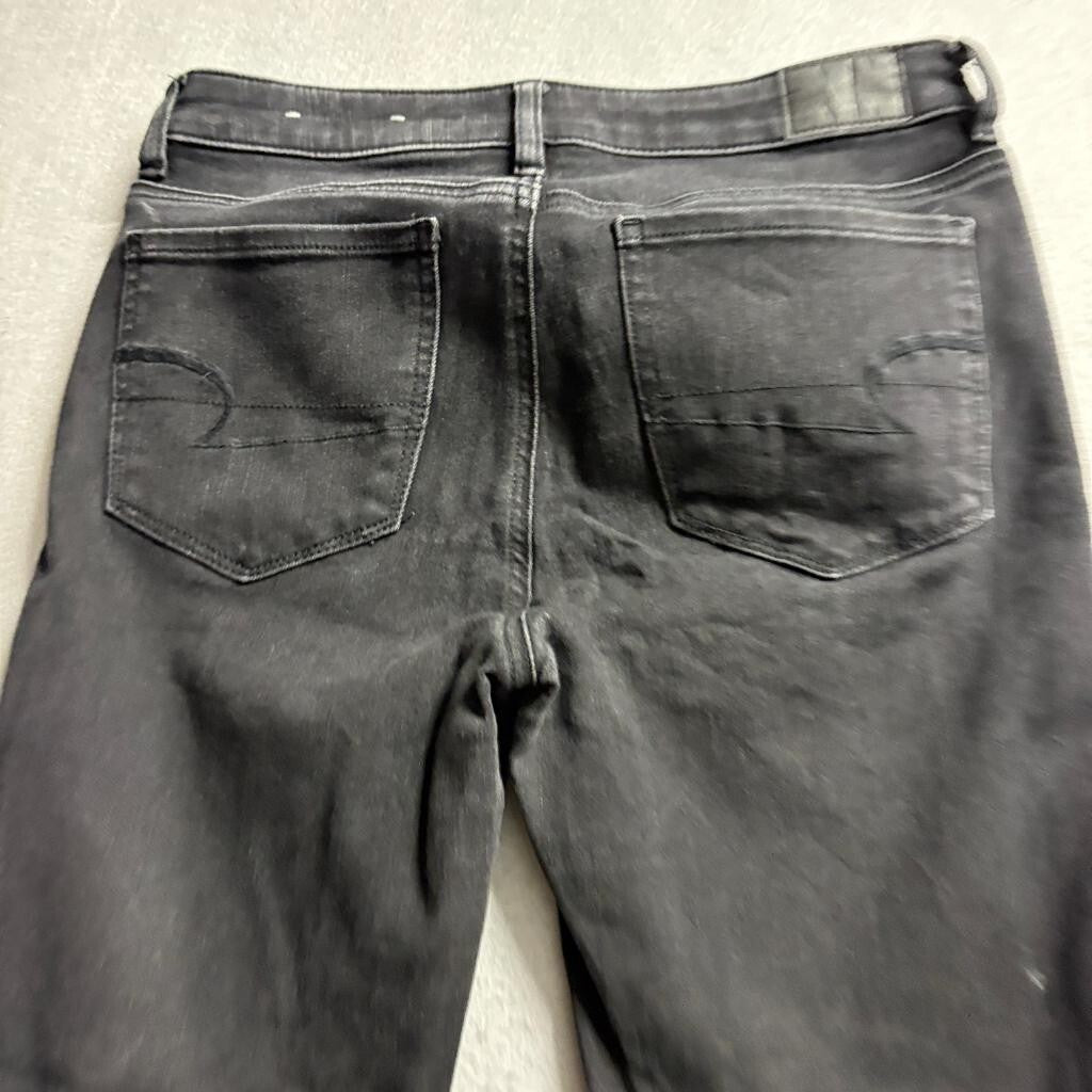 American Eagle Ne(x)t Level Stretch Skinny Jeans Womens 4 Regular Black Denim