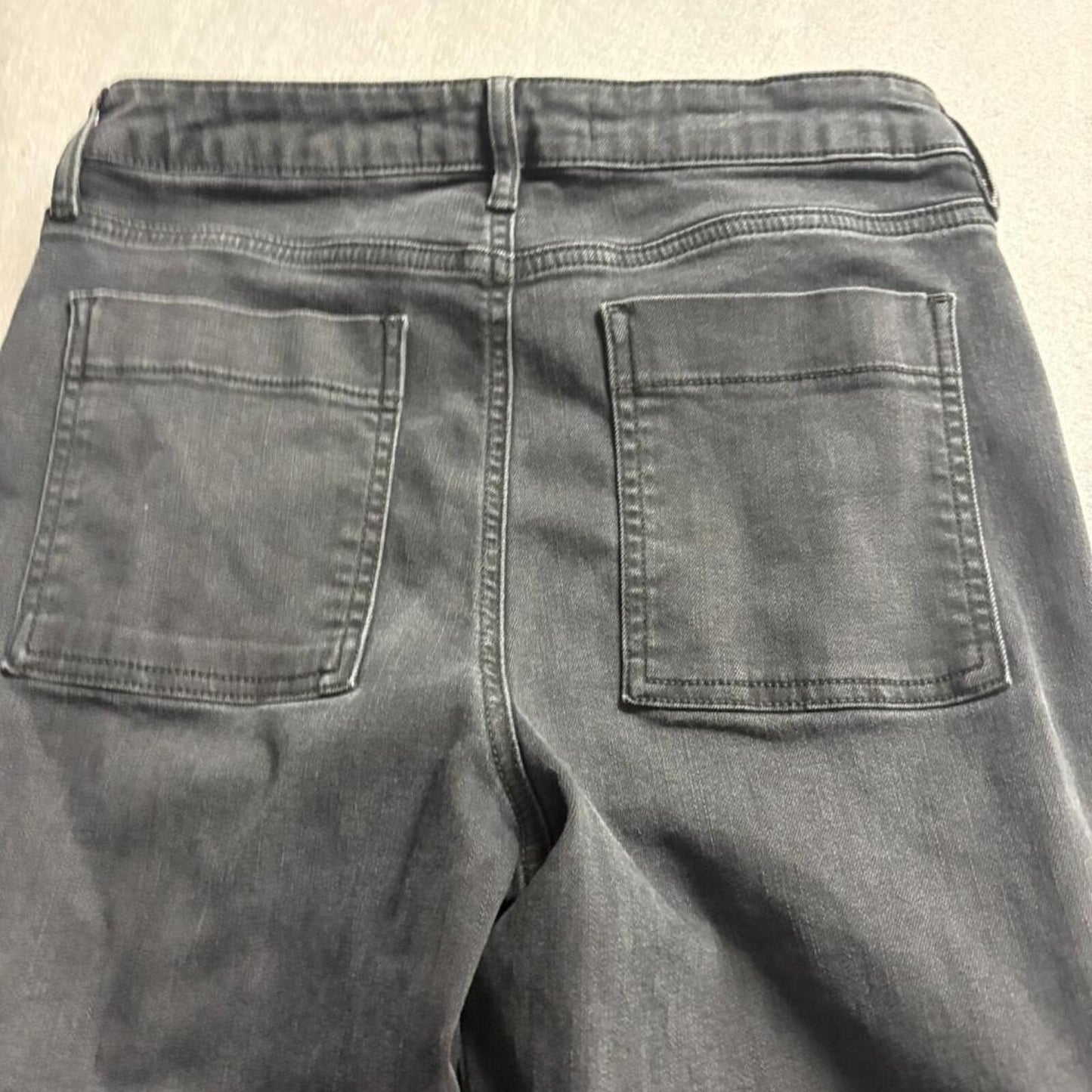 Altar'd State Cargo Jeans Womens 29 Black High Rise Utility Straight Leg Denim