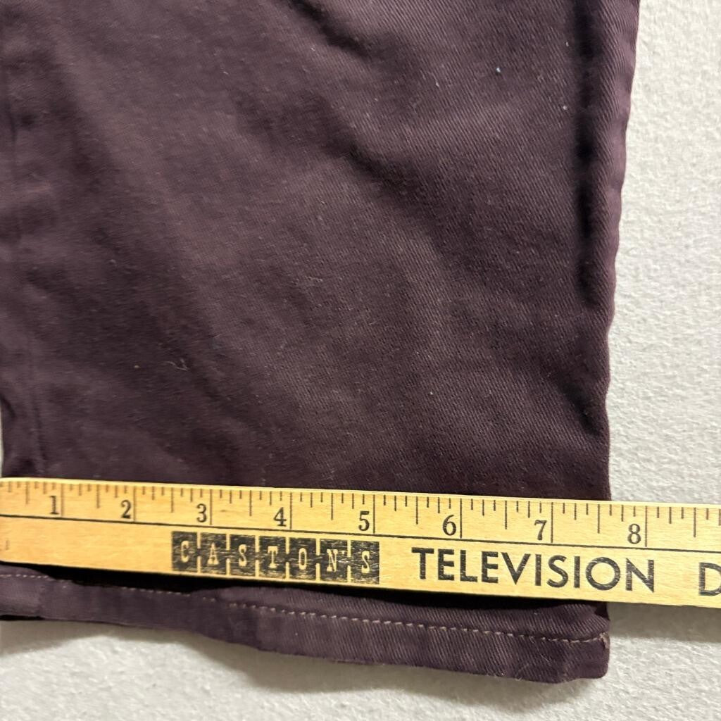 Gloria Vanderbilt Amanda Classic Tapered Pants Womens 14 Short Brown Stretch