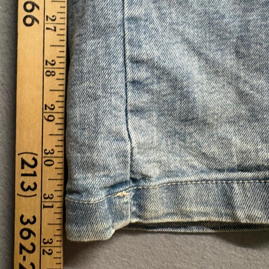 Madden NYC Womens XXL 20 Wide Leg Cargo Jeans Rhinestone High Rise Light Wash
