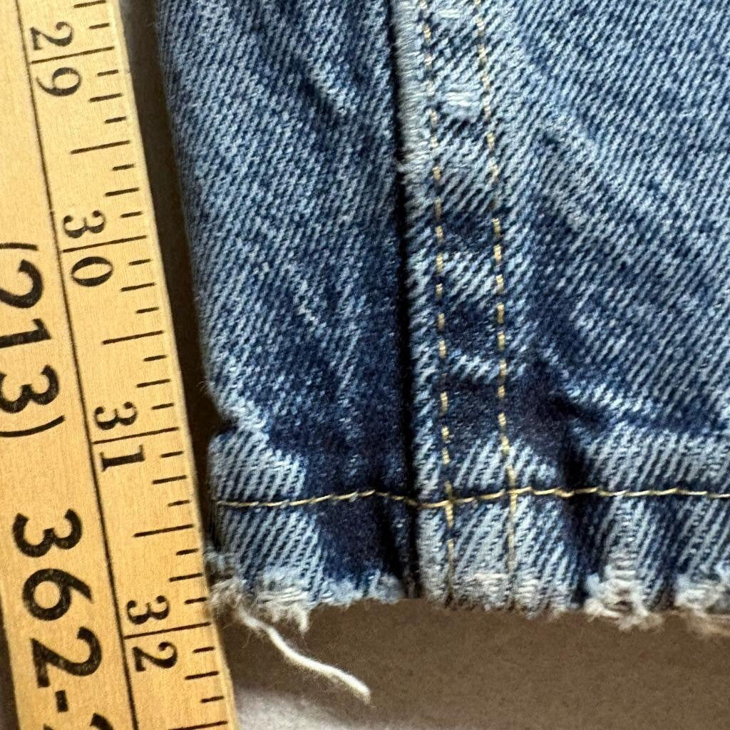 Wrangler Premium Quality Jeans Mens 36x34 Blue Denim Comfort Stretch Straight