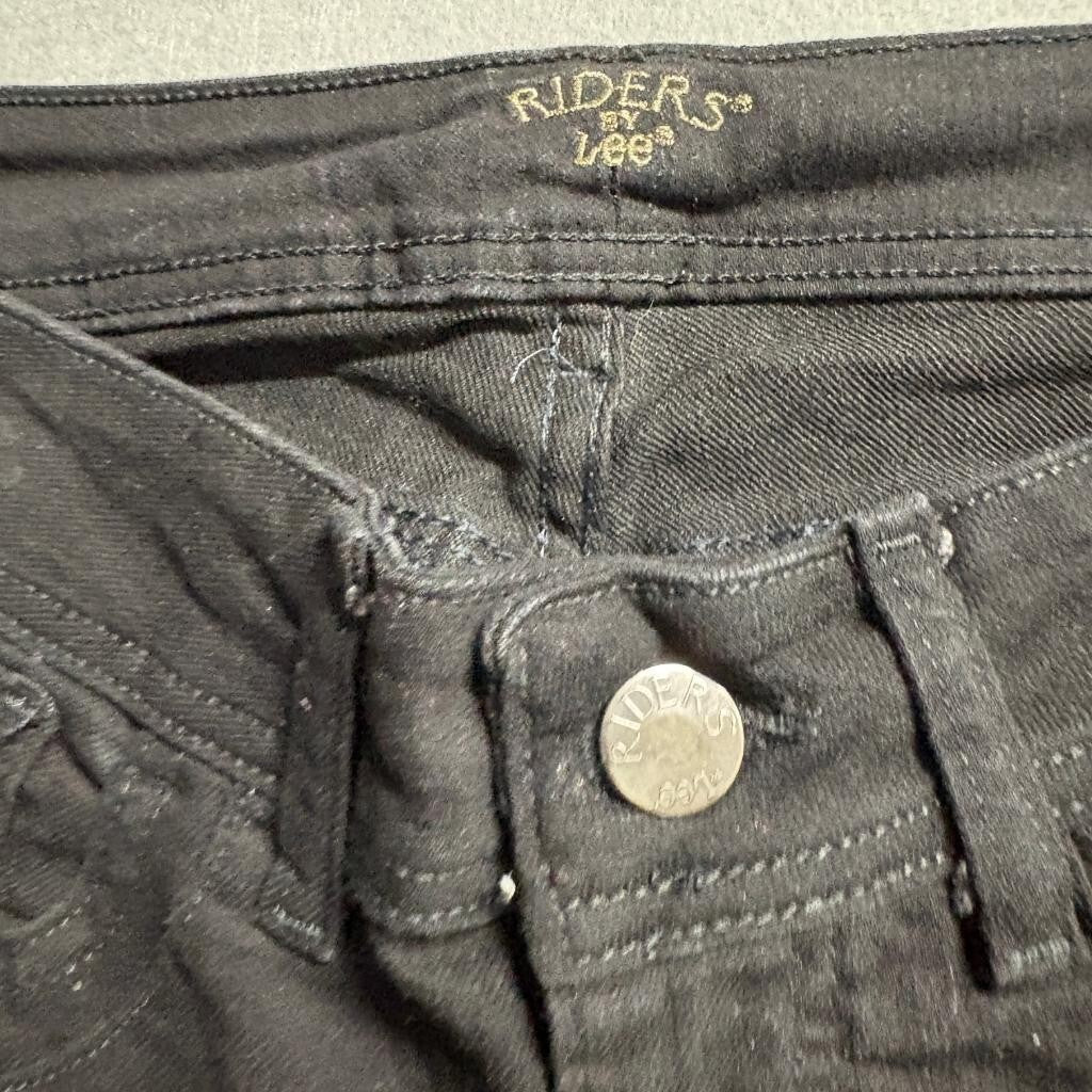 Riders by Lee Womens Black Bootcut Stretch Jeans Size 10M Mid Rise Casual