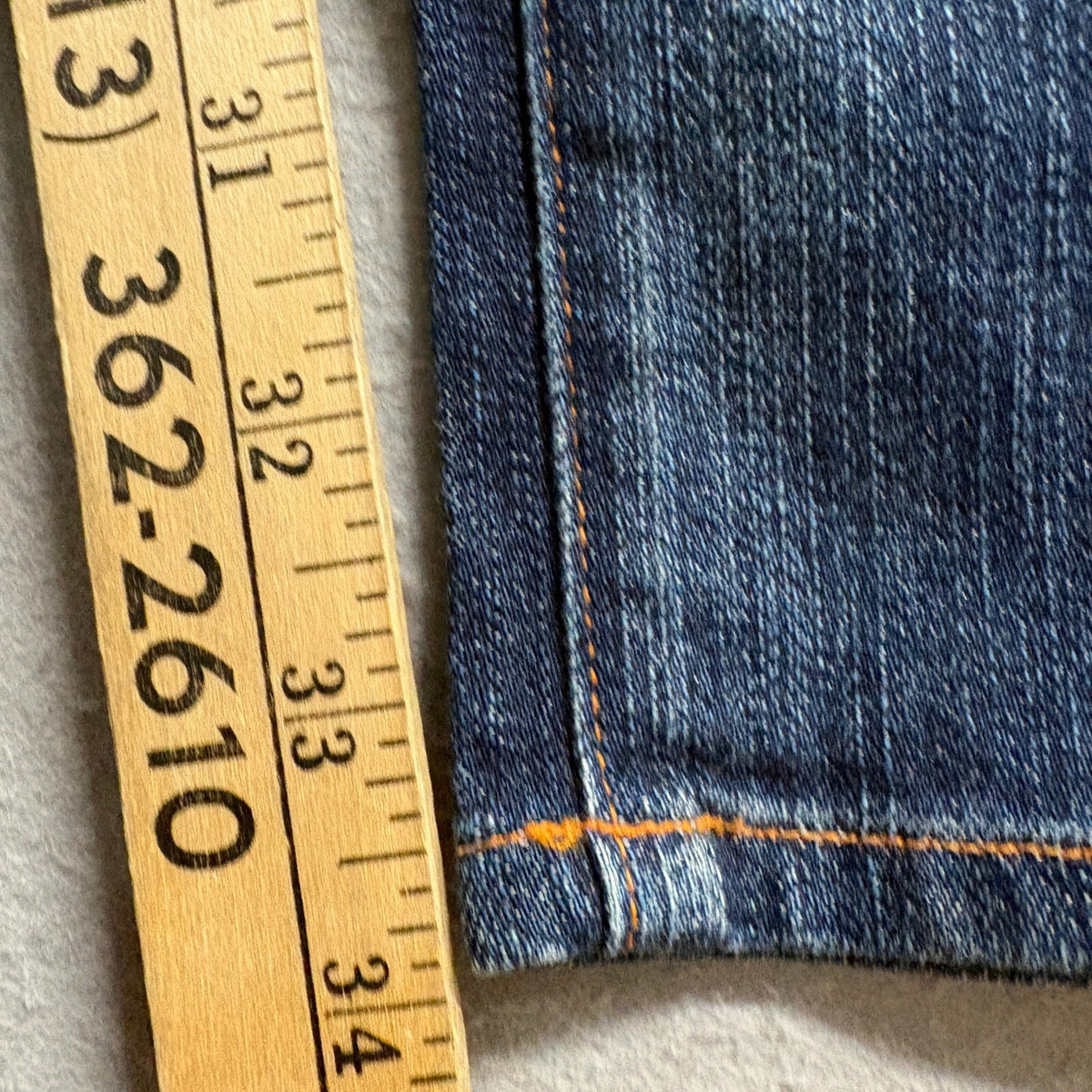 Earnest Sewn Harlan Slimmer 283 Womens Jeans Size 26 Dark Wash Made in USA