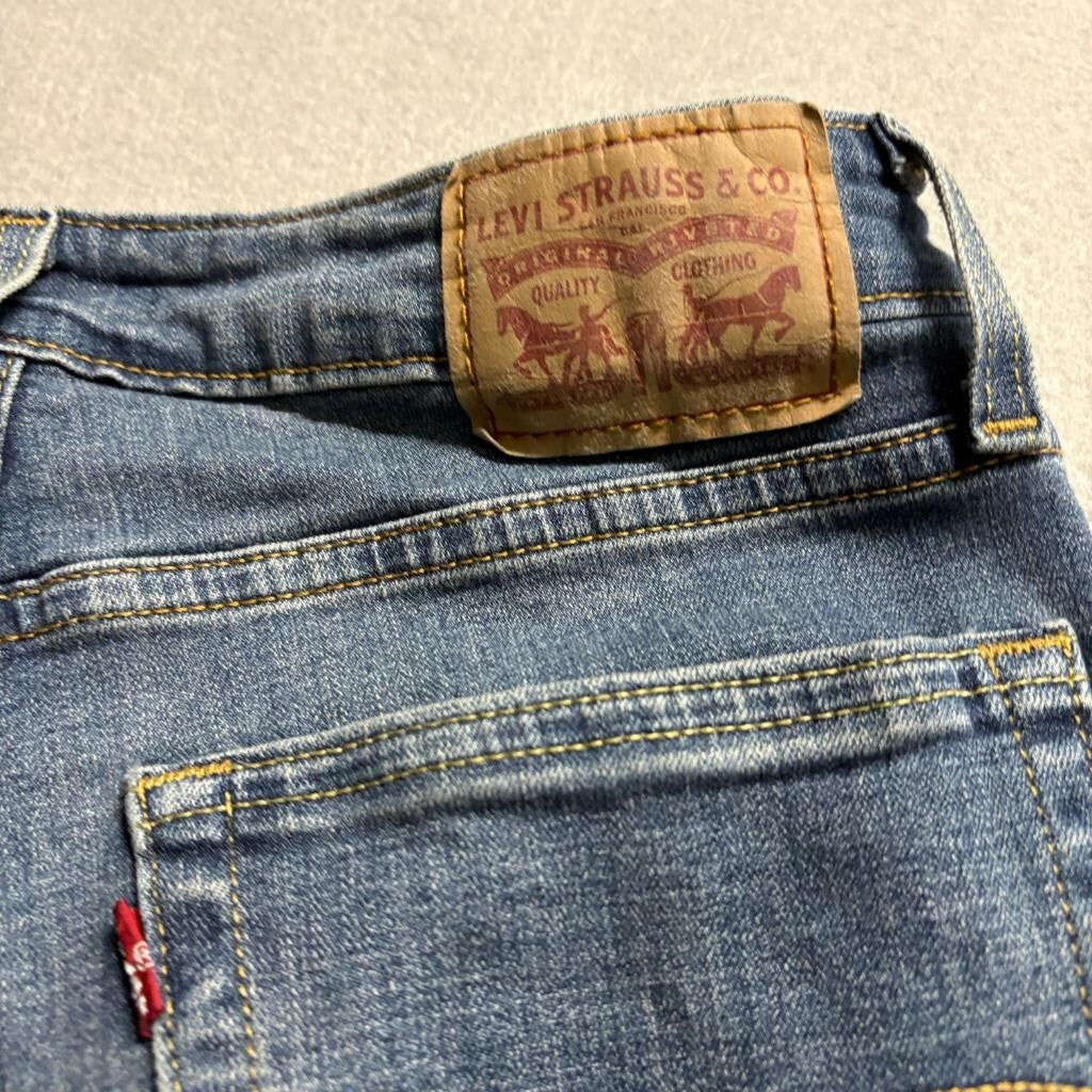 Levi's 725 High Rise Bootcut Jeans Womens 30x30 Blue Denim Stretch WaterLess