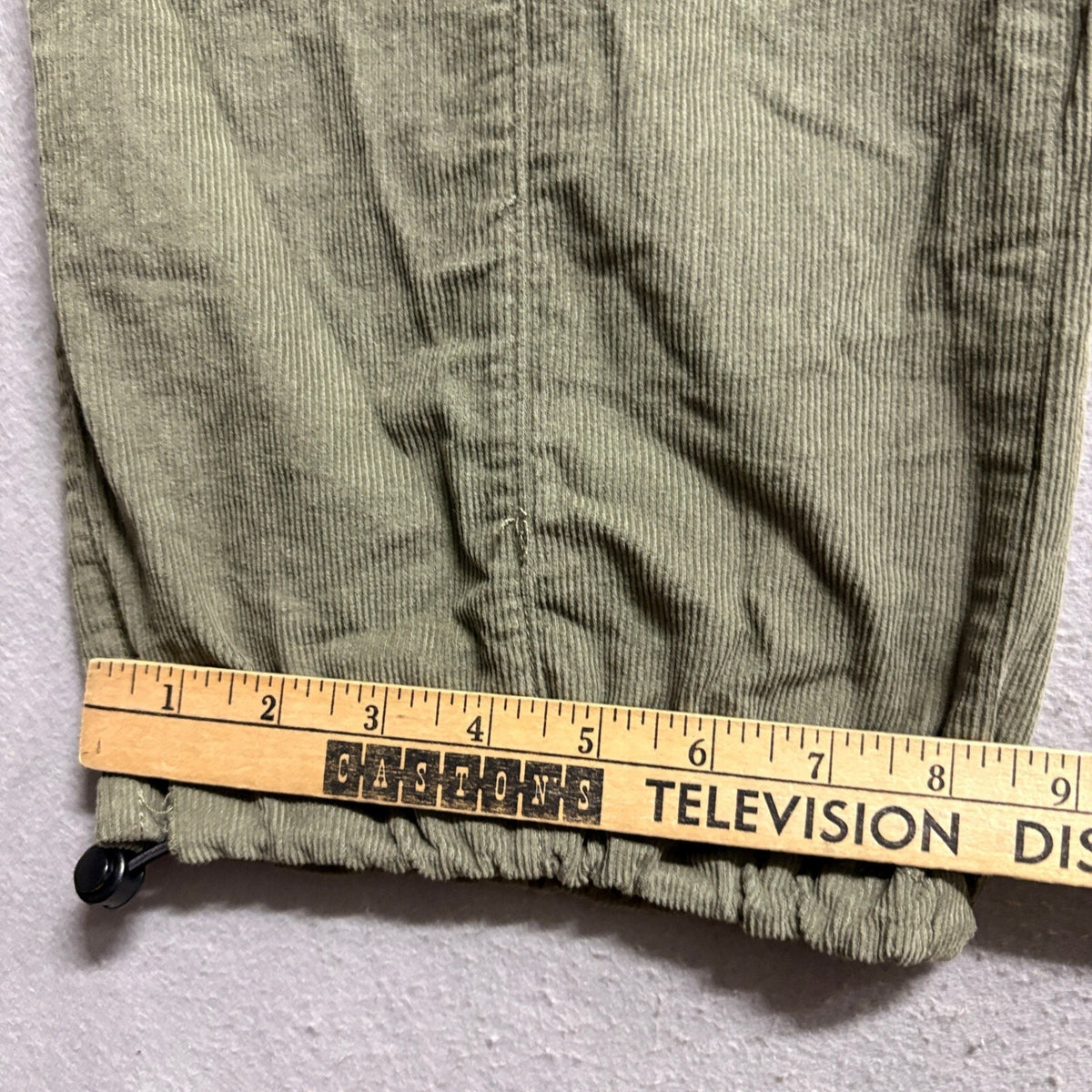 Girlish Olive Green Corduroy Mid Rise Utility Jogger Pants Womens Size XS