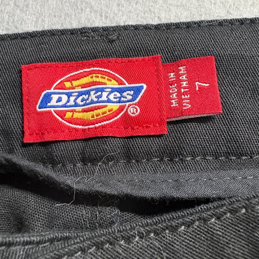 Dickies Girl Black Stretch Twill Pants Womens Size 7 Low Rise Bootcut Workwear