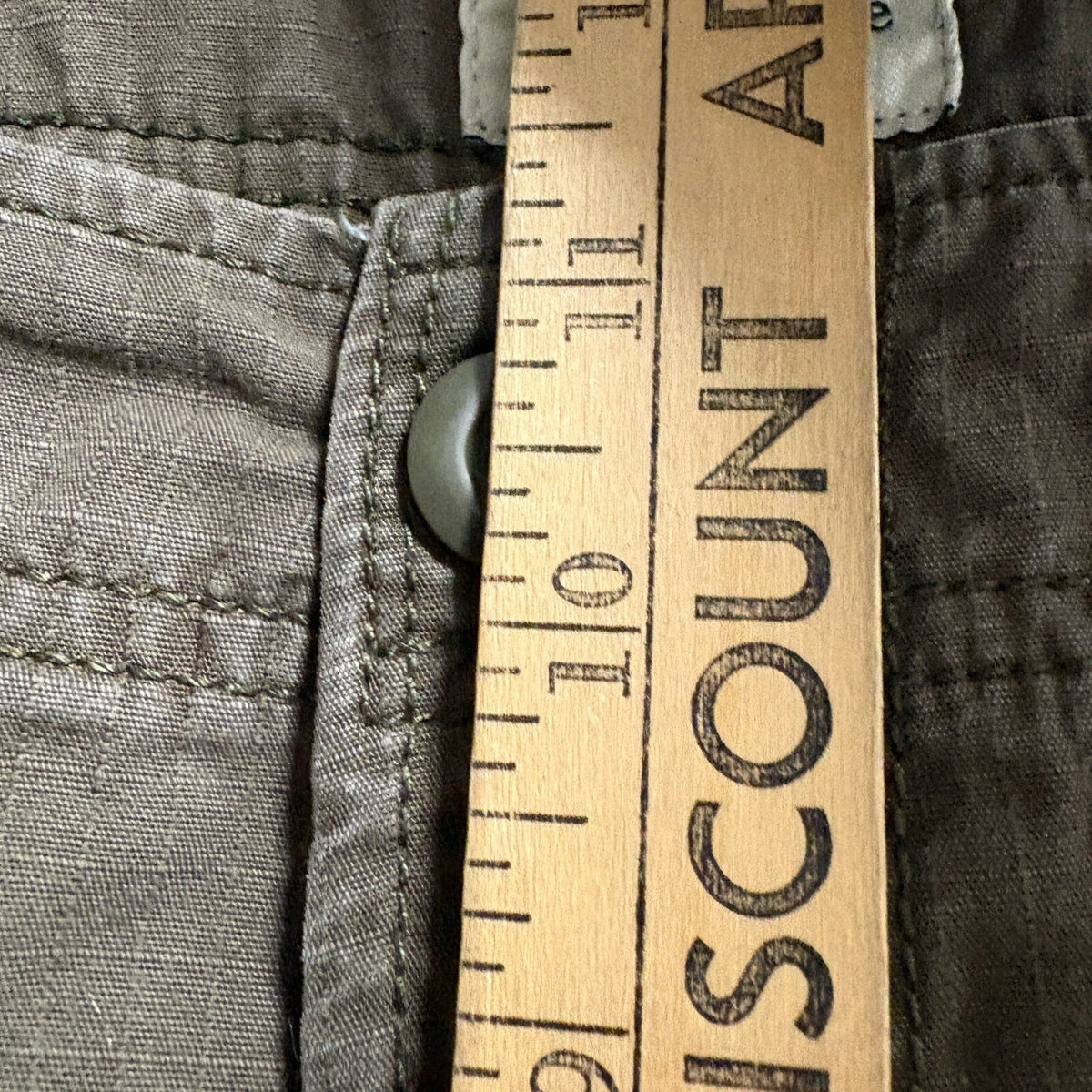 Mutual Weave Mens Cargo Pants Size 32x32 Green Olive Ripstop Relaxed Taper