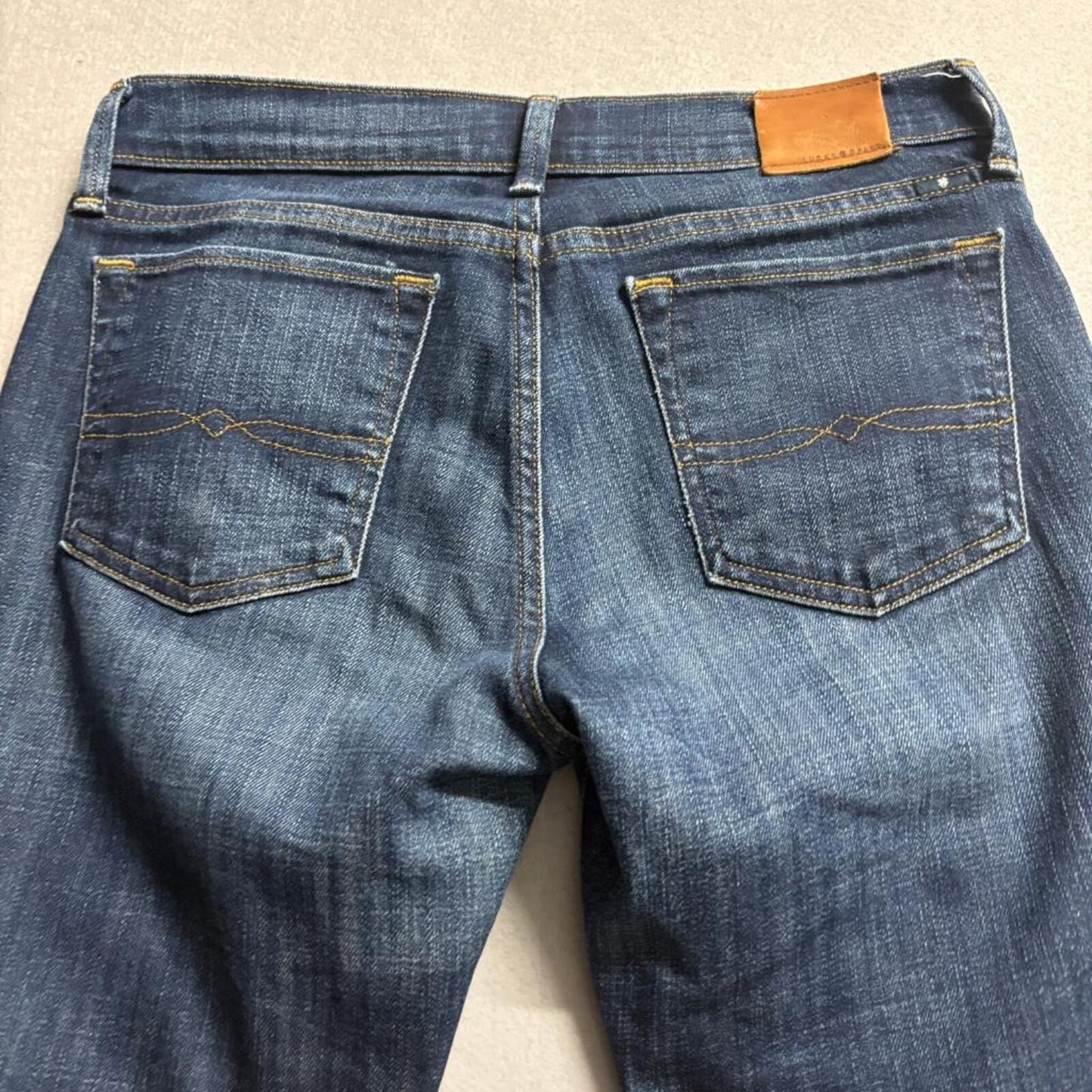 Lucky Brand Sweet Straight Ankle Jeans Womens 4/27 Blue Denim Medium Wash 30x26