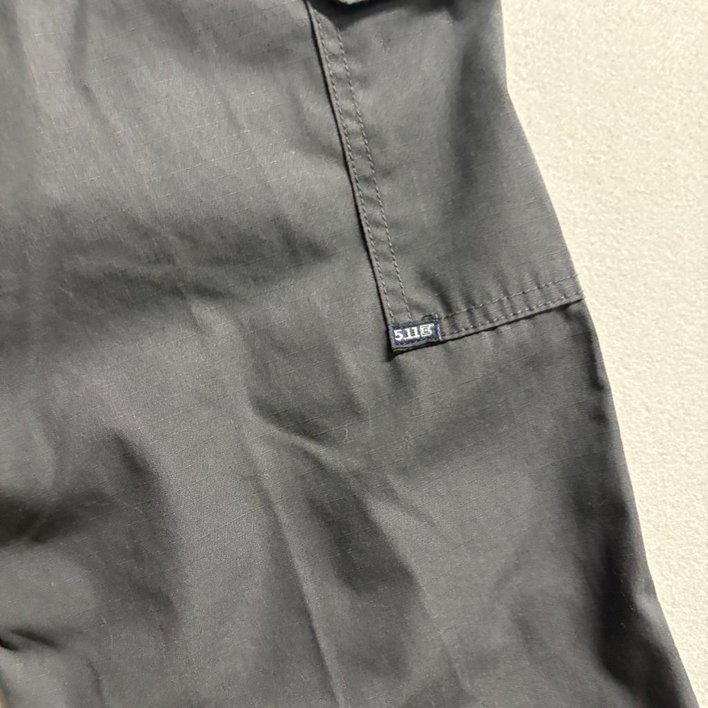 5.11 Tactical Cargo Pants Mens 36x30 Black Ripstop Work Utility Combat Pants