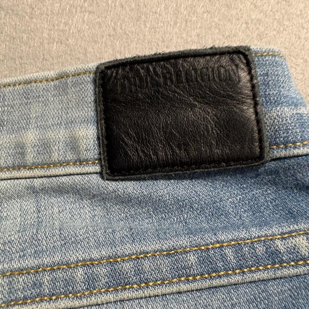 True Religion Audrey Slim Boyfriend Jeans Womens Size 30 Blue Denim Stretch USA