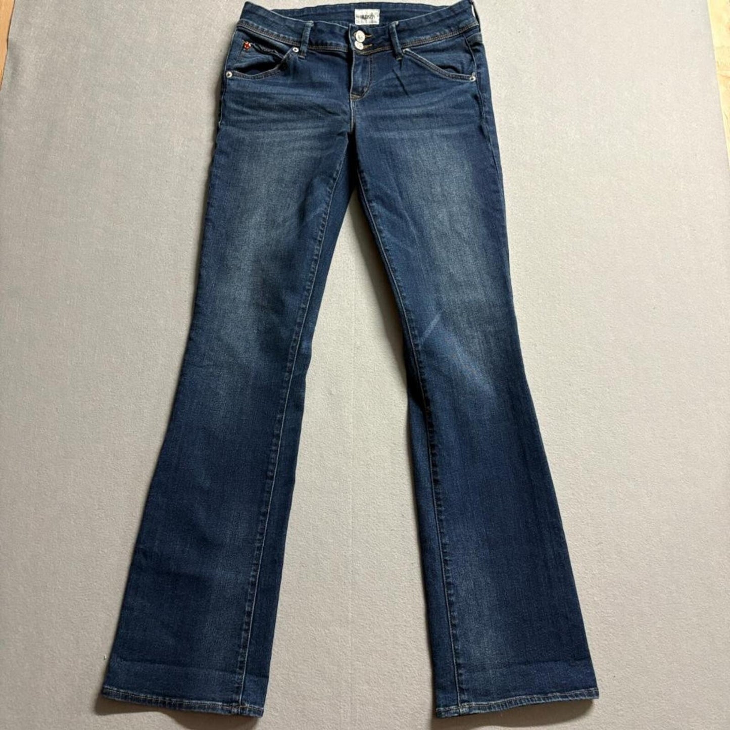 Hudson Signature Bootcut Jeans Womens 29 Blue Denim Flap Pocket Stretch