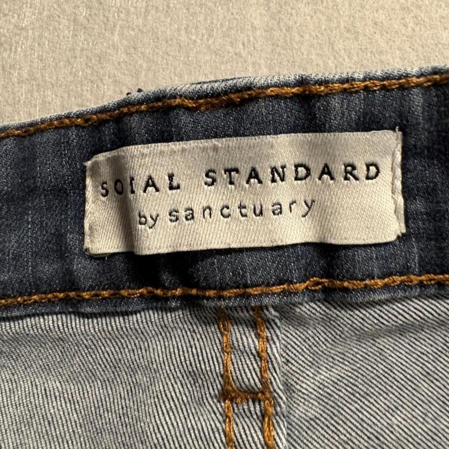 Social Standard by Sanctuary High Rise Skinny Jeans Womens Size 8/29 Blue Denim