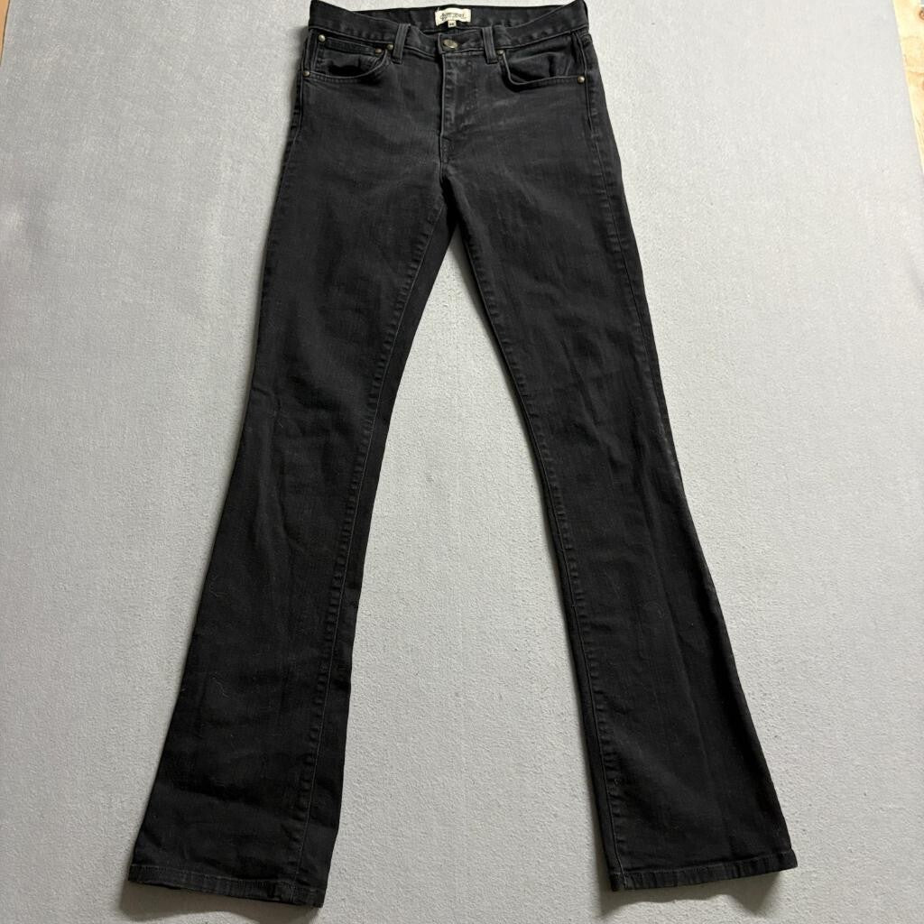 Hart N Dagger Women Black Bootcut Jeans Size 26 Made in USA Stretch Denim