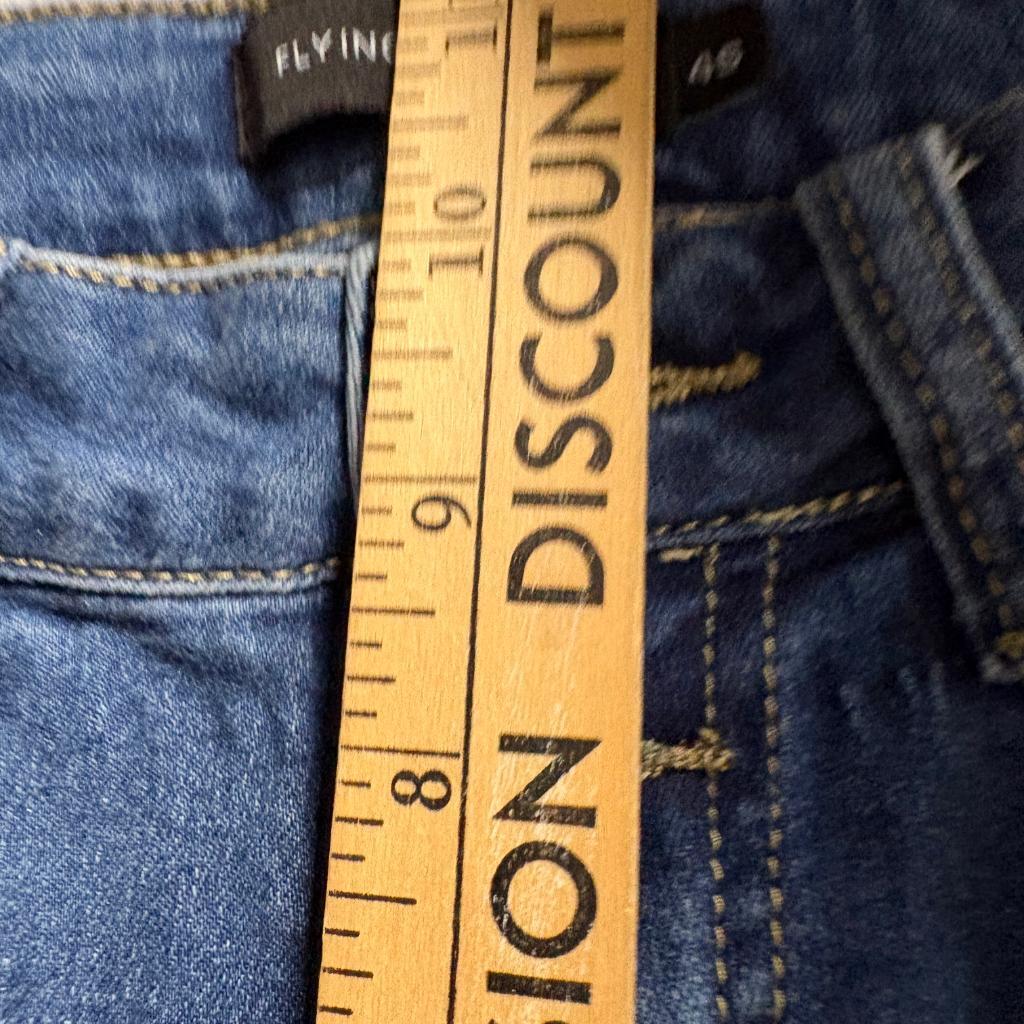 Flying Banana Flare Jeans Womens Size 4S Blue Denim Stretch Bell Bottoms LB-1