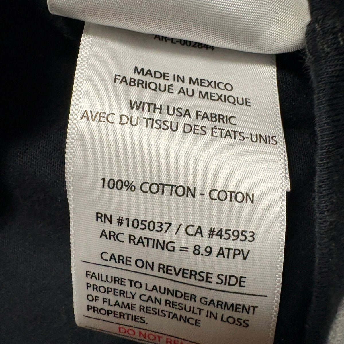 Ariat FR Work Shirt Womens XL Black Flame Resistant Long Sleeve CAT 2 V-Neck Tee