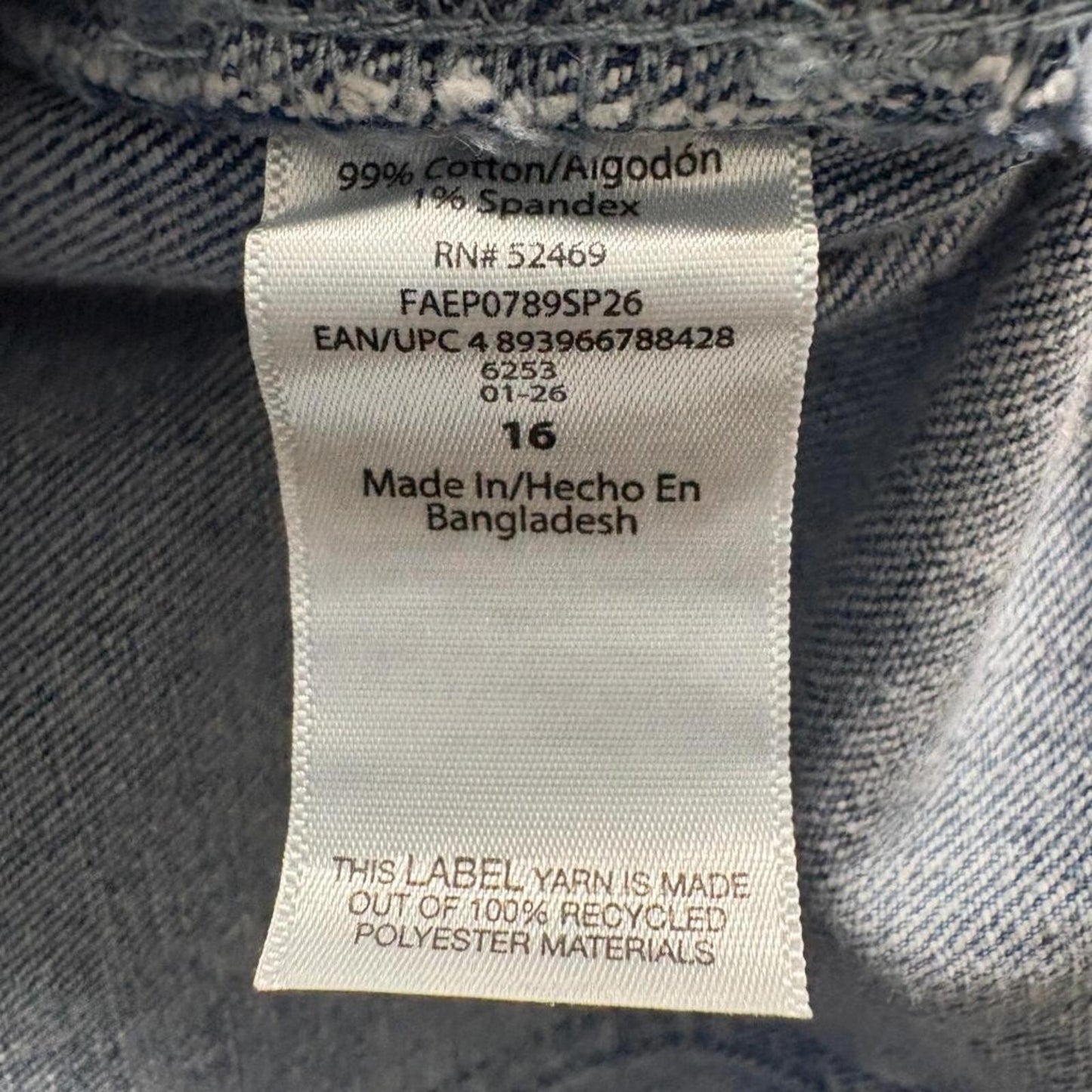 Free Assembly Carpenter Barrel Jeans Womens 16 Blue Acid Wash High Rise Raw Hem