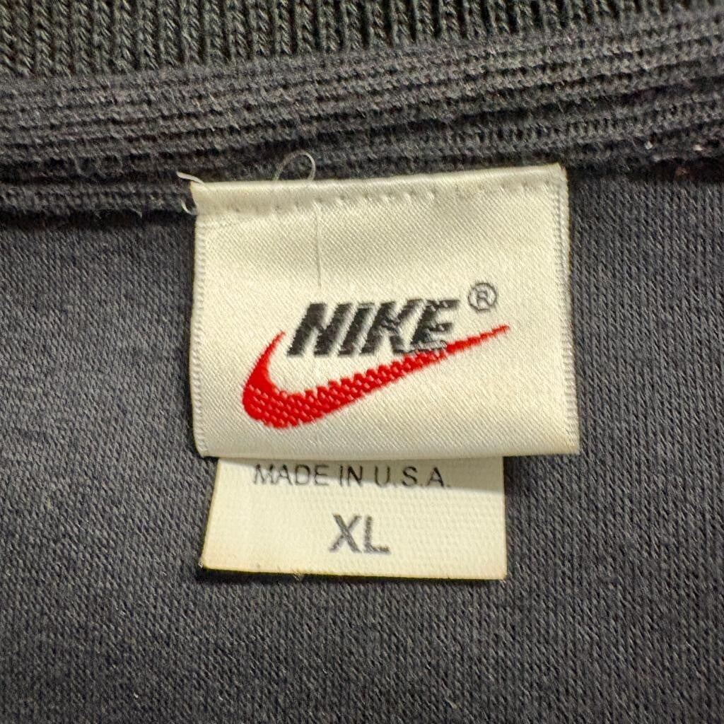Vintage Nike Long Sleeve Polo Shirt Mens XL Black White Embroidered Logo USA