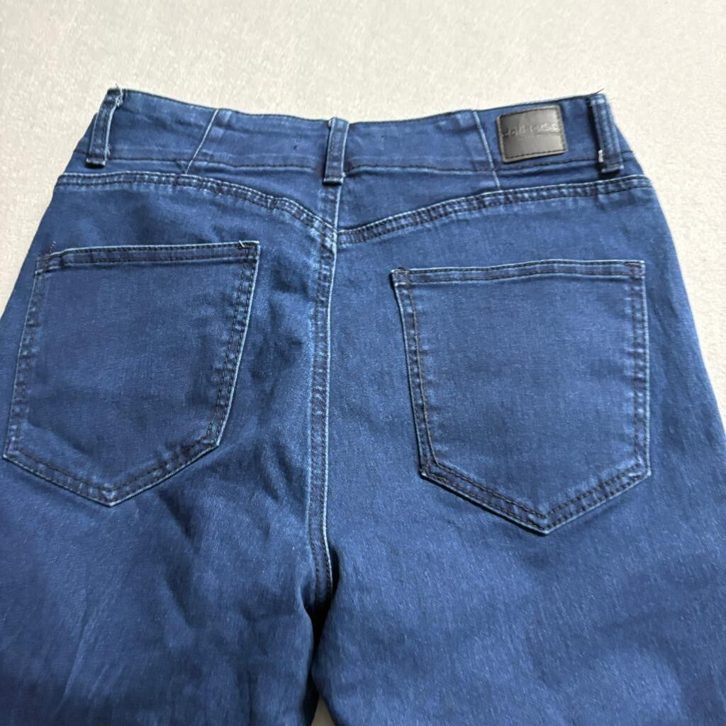 Dollhouse Skinny Jeans Womens 11/12 Dark Wash High Rise Button Fly Stretch Denim