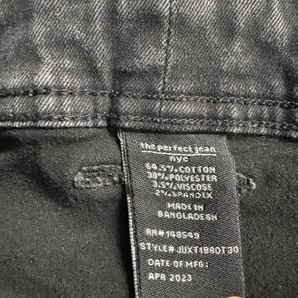 The Perfect Jean NYC Slim Fit Black Denim Jeans Mens 42x30 Stretch